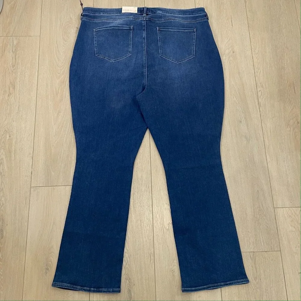 NEW NYDJ Womens Plus 24W Slim‎ Bootcut Jeans Lift Tuck Presidio Wash Denim